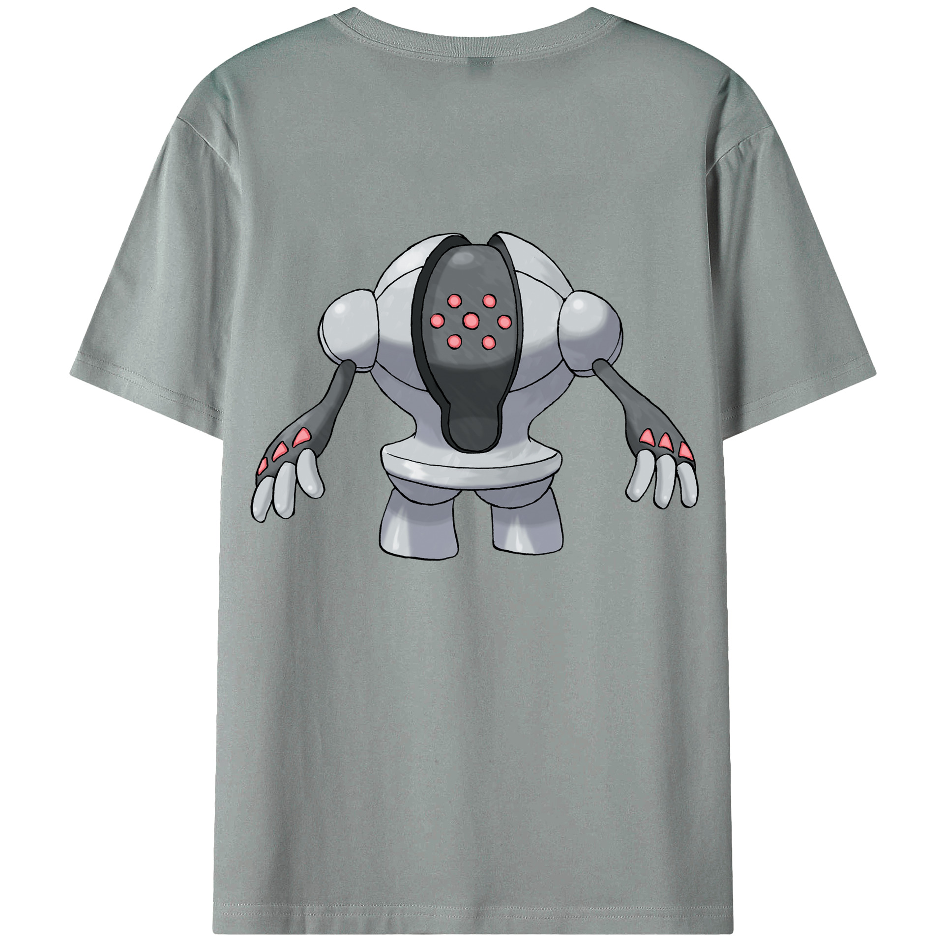 （画像用） ポケットモンスター Pokémon 綿100％ メンズ半袖Tシャツ（バックプリント） 通気性